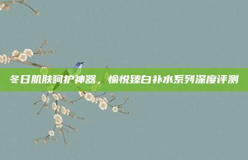 冬日肌肤呵护神器,愉悦臻白补水系列深度评测
