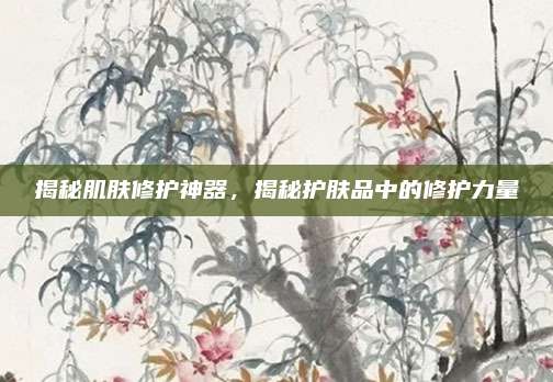 揭秘肌肤修护神器，揭秘护肤品中的修护力量