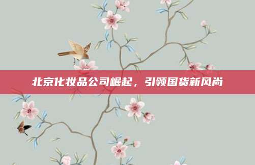 北京化妆品公司崛起,引领国货新风尚