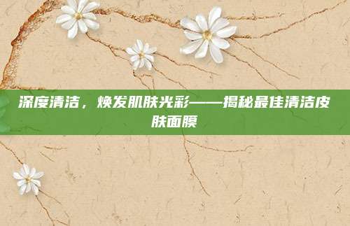 深度清洁,焕发肌肤光彩——揭秘最佳清洁皮肤面膜