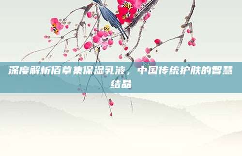 深度解析佰草集保湿乳液，中国传统护肤的智慧结晶
