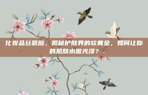 化妆品丝氨酸，揭秘护肤界的软黄金，如何让你的肌肤水嫩光泽？