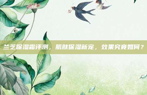 兰芝保湿霜评测，肌肤保湿新宠，效果究竟如何？