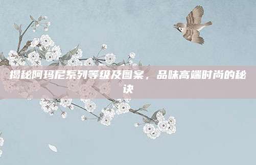 揭秘阿玛尼系列等级及图案，品味高端时尚的秘诀