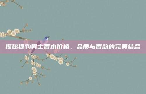揭秘捷豹男士香水价格，品质与香韵的完美结合