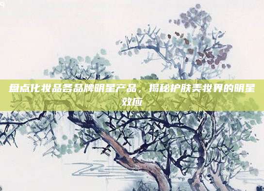 盘点化妆品各品牌明星产品,揭秘护肤美妆界的明星效应