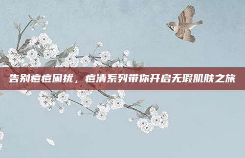 告别痘痘困扰，痘清系列带你开启无瑕肌肤之旅