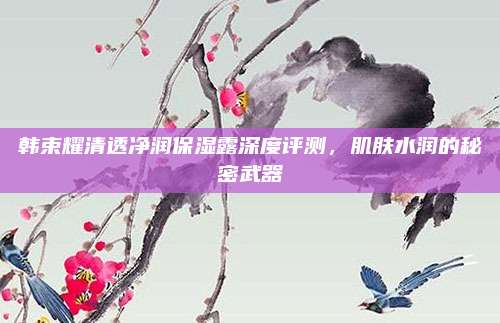 韩束耀清透净润保湿露深度评测，肌肤水润的秘密武器