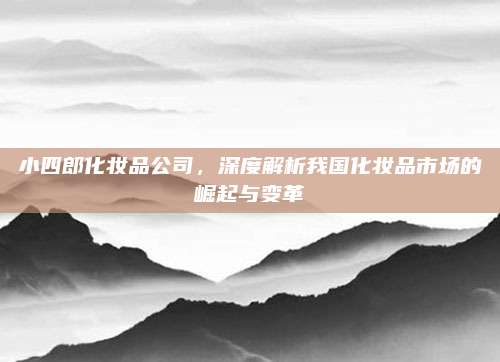 小四郎化妆品公司，深度解析我国化妆品市场的崛起与变革