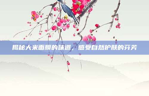 揭秘大米面膜的味道，感受自然护肤的芬芳