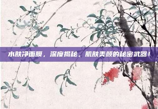 水肤净面膜，深度揭秘，肌肤美颜的秘密武器！