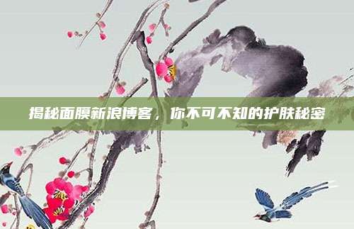 揭秘面膜新浪博客,你不可不知的护肤秘密