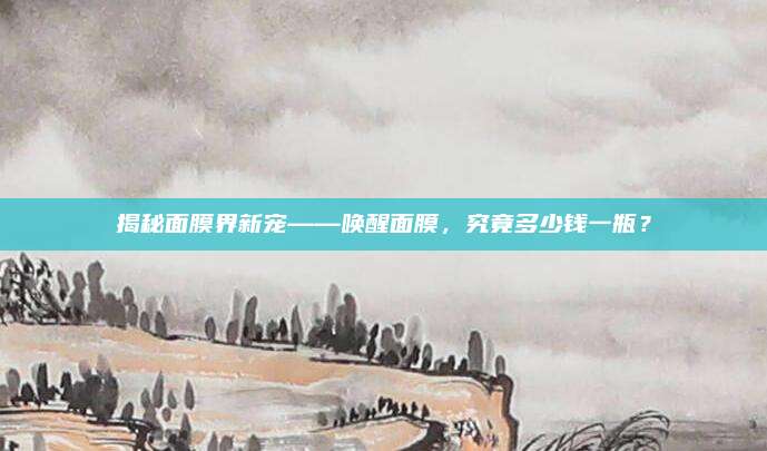 揭秘面膜界新宠——唤醒面膜，究竟多少钱一瓶？