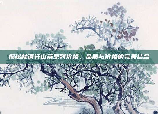 揭秘林清轩山茶系列价格，品质与价格的完美结合