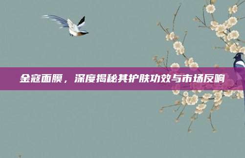 金寇面膜，深度揭秘其护肤功效与市场反响