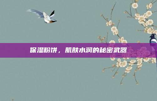 保湿粉饼，肌肤水润的秘密武器
