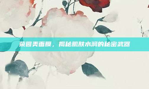 荣园美面膜，揭秘肌肤水润的秘密武器