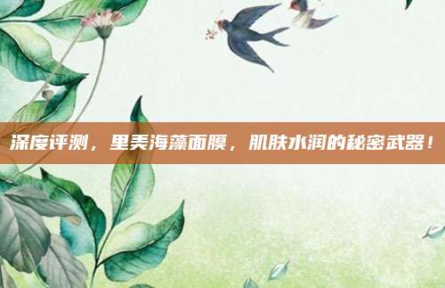 深度评测,里美海藻面膜,肌肤水润的秘密武器!