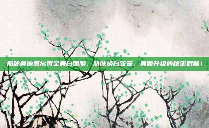 揭秘美迪惠尔黄金美白面膜，肌肤焕白新宠，美丽升级的秘密武器！