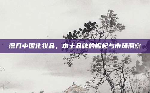 漫丹中国化妆品，本土品牌的崛起与市场洞察