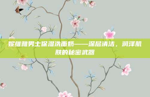妮维雅男士保湿洗面奶——深层清洁,润泽肌肤的秘密武器