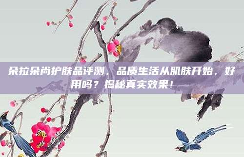 朵拉朵尚护肤品评测,品质生活从肌肤开始,好用吗?揭秘真实效果!