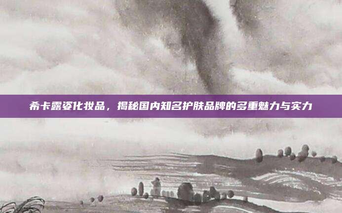 希卡露姿化妆品，揭秘国内知名护肤品牌的多重魅力与实力