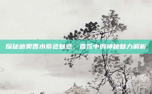 探秘迪奥香水紫色魅惑，香氛中的神秘魅力解析