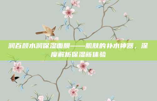 润百颜水润保湿面膜——肌肤的补水神器，深度解析保湿新体验