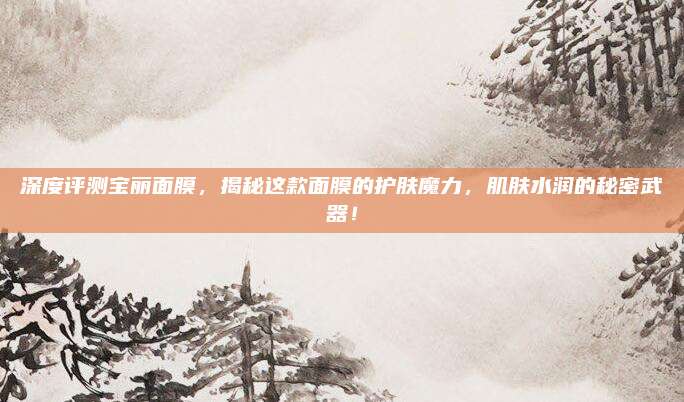 深度评测宝丽面膜，揭秘这款面膜的护肤魔力，肌肤水润的秘密武器！