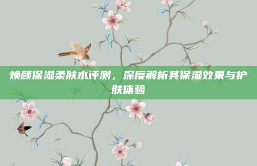 焕颜保湿柔肤水评测，深度解析其保湿效果与护肤体验