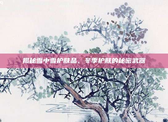 揭秘雪中雪护肤品，冬季护肤的秘密武器
