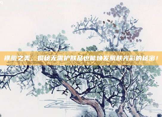 裸肌之美，揭秘无需护肤品也能焕发肌肤光彩的秘密！