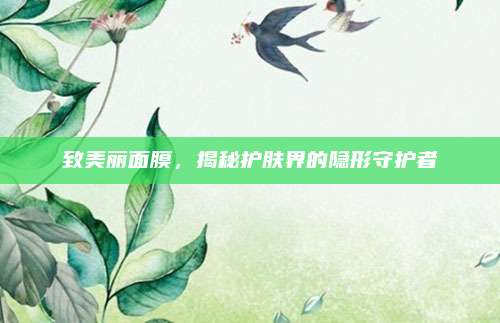致美丽面膜，揭秘护肤界的隐形守护者