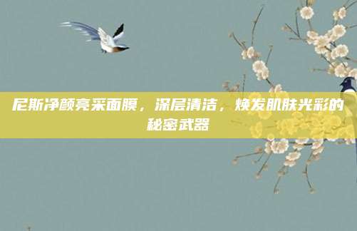 尼斯净颜亮采面膜，深层清洁，焕发肌肤光彩的秘密武器