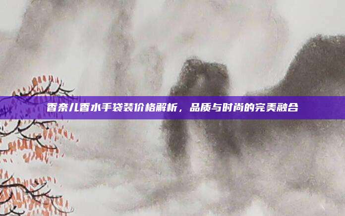 香奈儿香水手袋装价格解析，品质与时尚的完美融合