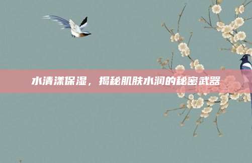 水清漾保湿，揭秘肌肤水润的秘密武器