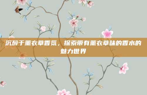 沉醉于薰衣草香氛，探索带有薰衣草味的香水的魅力世界