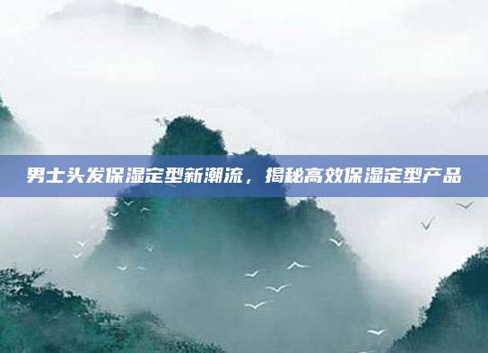 男士头发保湿定型新潮流，揭秘高效保湿定型产品