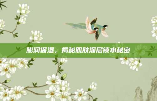 膨润保湿，揭秘肌肤深层锁水秘密