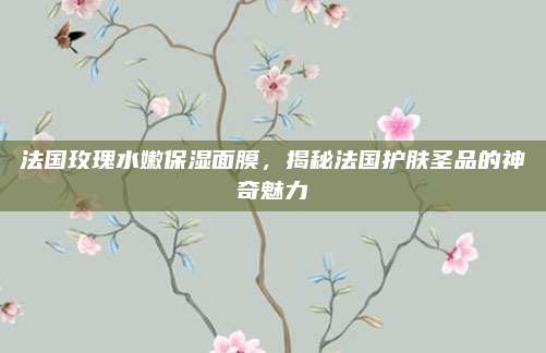 法国玫瑰水嫩保湿面膜，揭秘法国护肤圣品的神奇魅力