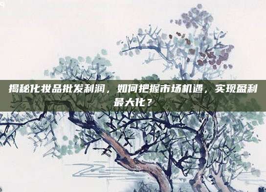 揭秘化妆品批发利润，如何把握市场机遇，实现盈利最大化？