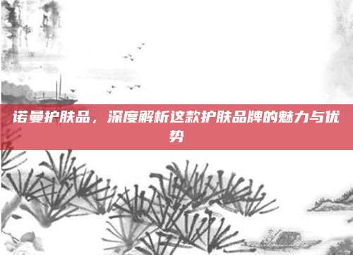 诺曼护肤品，深度解析这款护肤品牌的魅力与优势