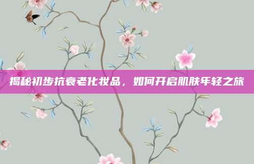揭秘初步抗衰老化妆品，如何开启肌肤年轻之旅