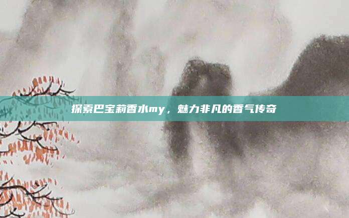 探索巴宝莉香水my，魅力非凡的香气传奇