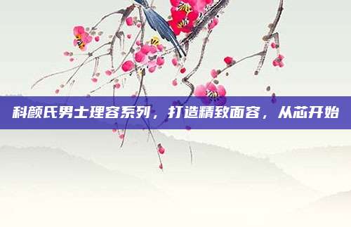 科颜氏男士理容系列，打造精致面容，从芯开始
