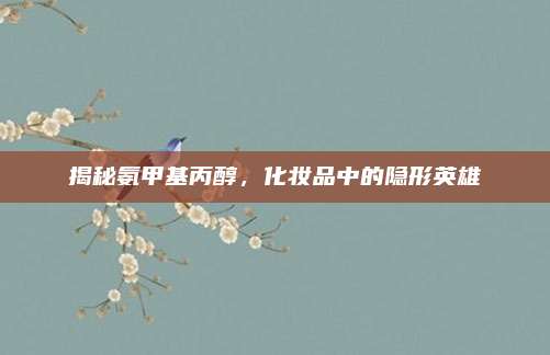 揭秘氨甲基丙醇,化妆品中的隐形英雄