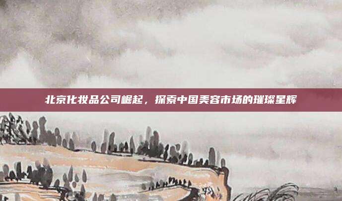 北京化妆品公司崛起,探索中国美容市场的璀璨星辉