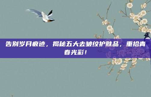 告别岁月痕迹，揭秘五大去皱纹护肤品，重拾青春光彩！