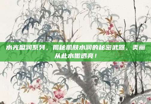 水光盈润系列，揭秘肌肤水润的秘密武器，美丽从此水嫩透亮！
